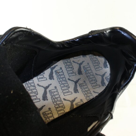 Puma Frankfurt Black Leather Soccer Cleats Mens (US 8/EU 41) - Picture 7 of 8